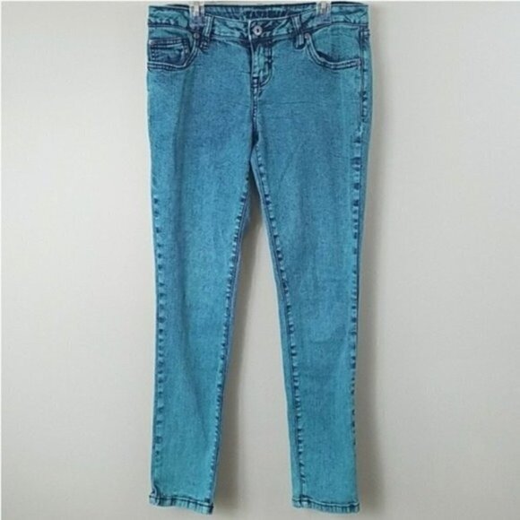 Zana Di | Blue Acid Wash Skinny Jeans Juniors size 9 - Picture 1 of 4